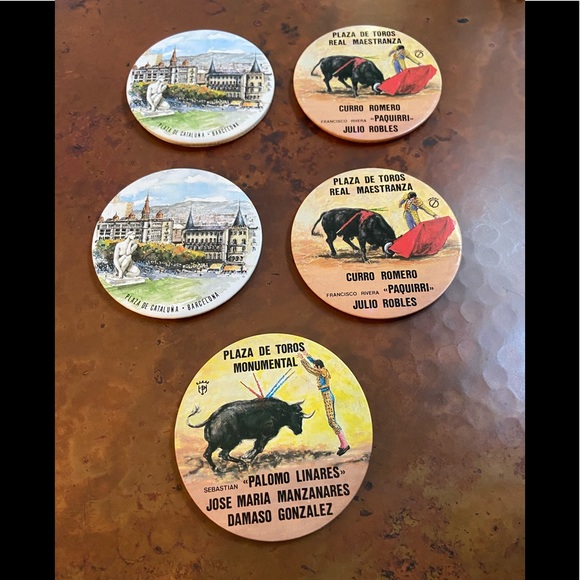 Souvenirs from Spain! Vintage with mirror backing! Great find in grandmas stuff - Picture 1 of 5